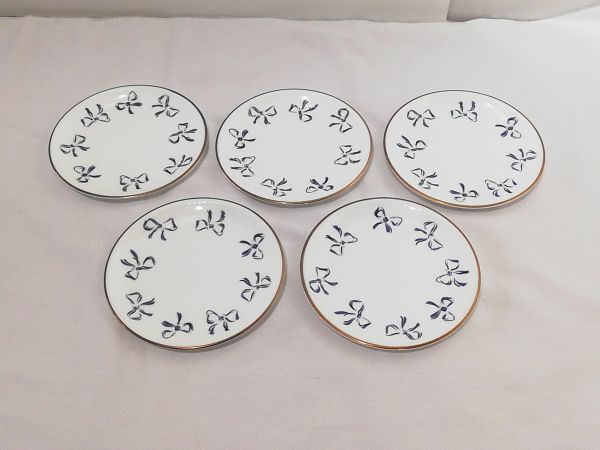 YSL イヴ・サンローラン 食器 小皿 5枚セット ボーンチャイナ