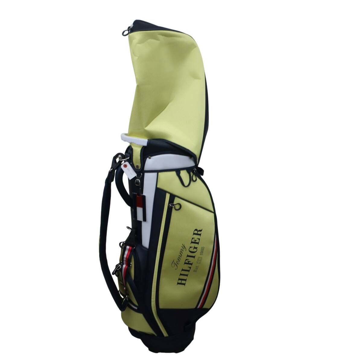 【超美品】TOMMY HILFIGER GOLF(トミーヒルフィガーゴルフ) エッセンシャル キャディバッグ イエロー 9.0型(46インチ対応) 3.5kg 4口 THMG5
