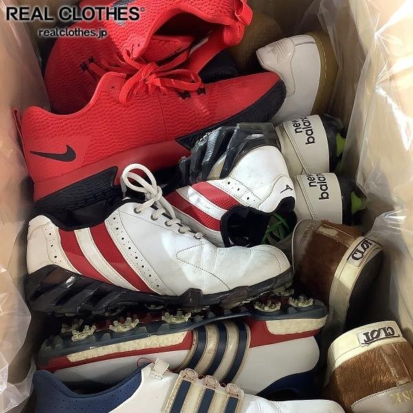 【おまとめ】アディダス/ニューバランス/ナイキ 等 スニーカー/シューズ/ゴルフシューズ/ハイカットスニーカー 他 同梱×/D4X