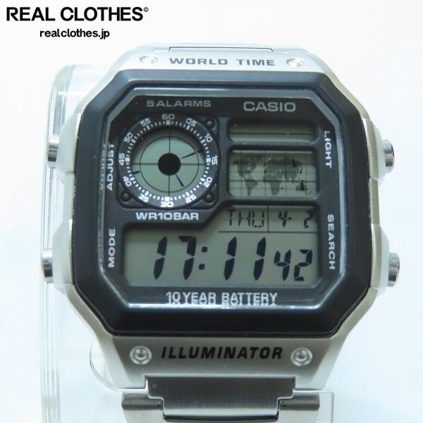 CASIO/カシオ Standard 100m防水 デジタル 腕時計 AE-1200WHD-1AJF /000