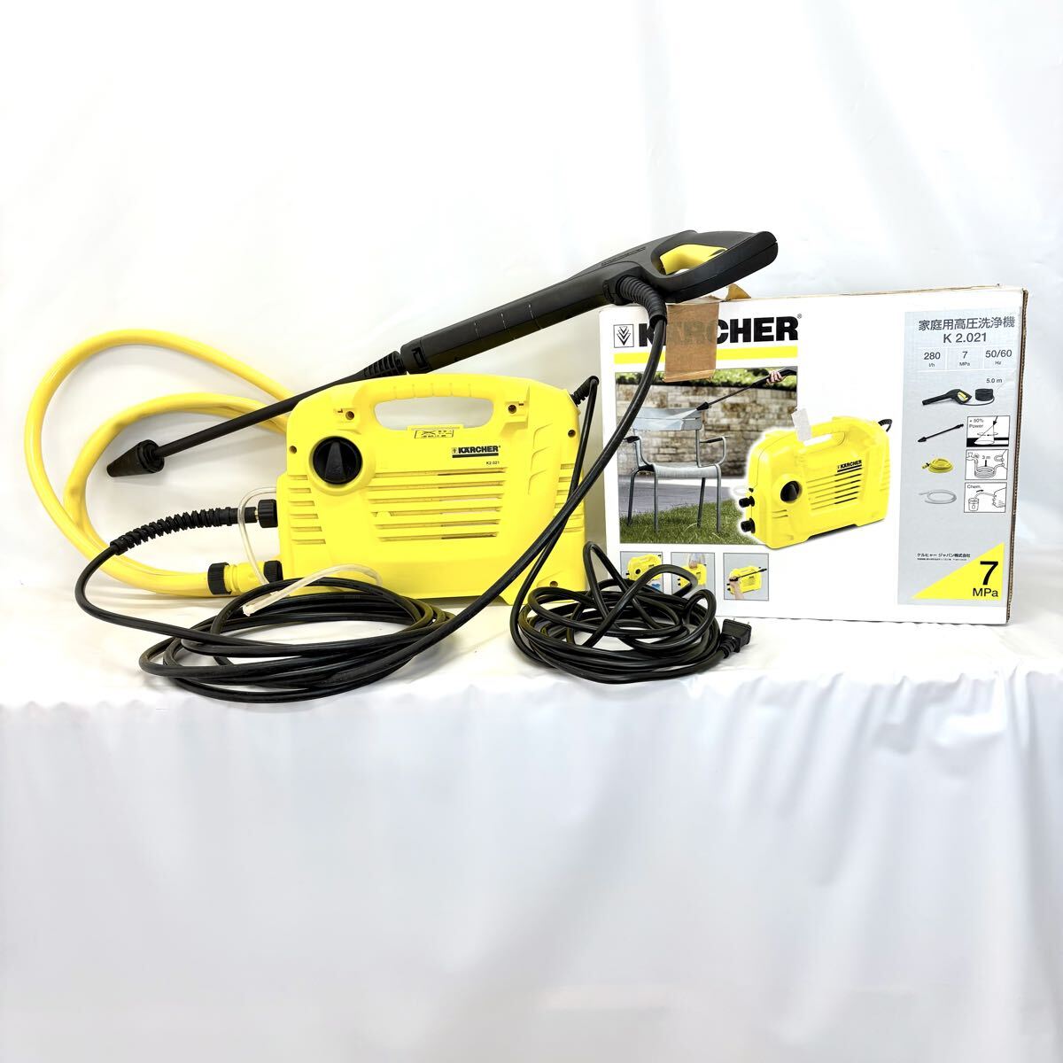 KARCHER ケルヒャー 家庭用高圧洗浄機 K2.021 箱付き 通電確認済み 動作未確認 現状品