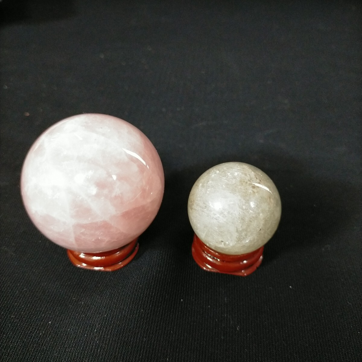 ●ローズクォーツ丸玉、シトリン水晶 丸玉 天然石 パワーストーン●
