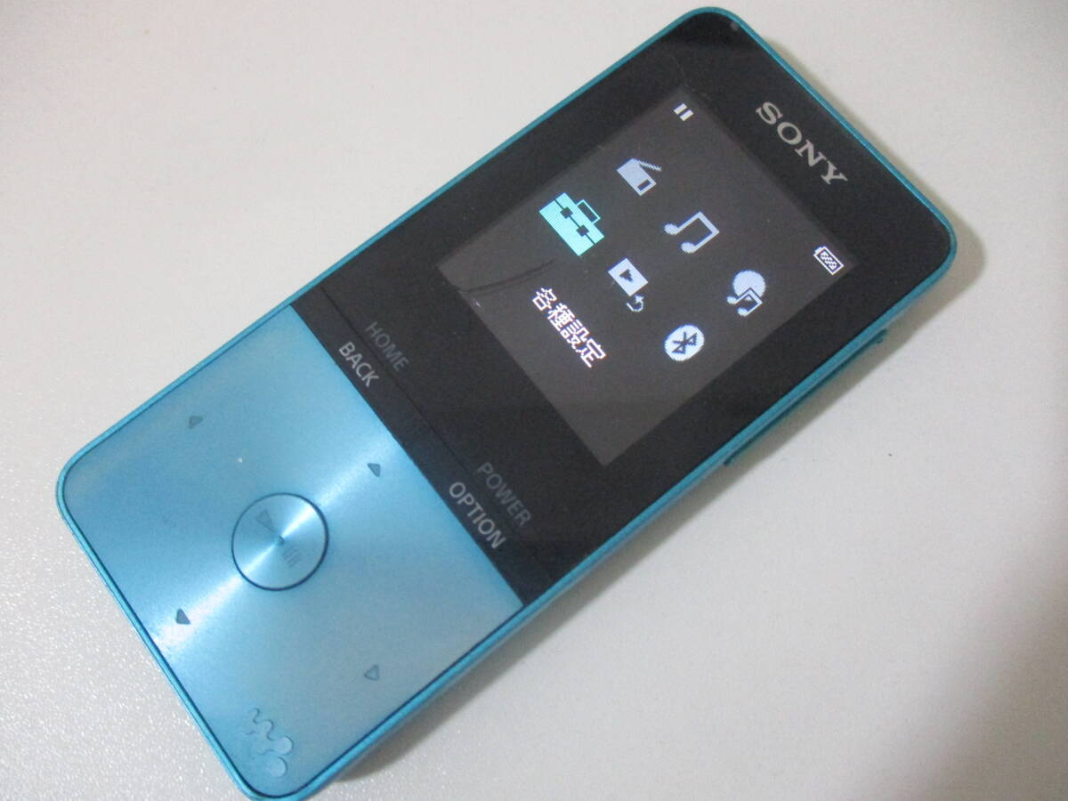 初期化済 SONY WALKMAN NW-S315 ブルー ソニー ウォークマン デジタルオーディオプレーヤー ミュージックプレイヤー f27