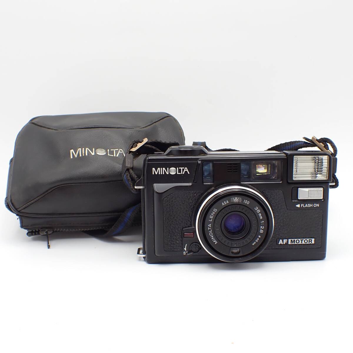 1円～☆MINOLTA ミノルタ HI-MATIC AF2-MD コンパクトカメラ 35mｍ フィルムカメラ ブラックカラー レトロカメラ アンティーク/千0408-500