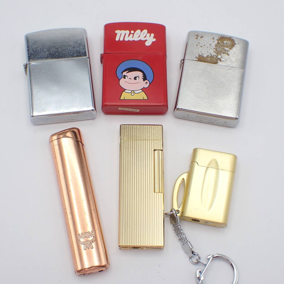 まとめ 1円～☆MCM エムシーエム milky ミルキー他 ラスライター オイルライター 6点セット 喫煙具 喫煙グッズ