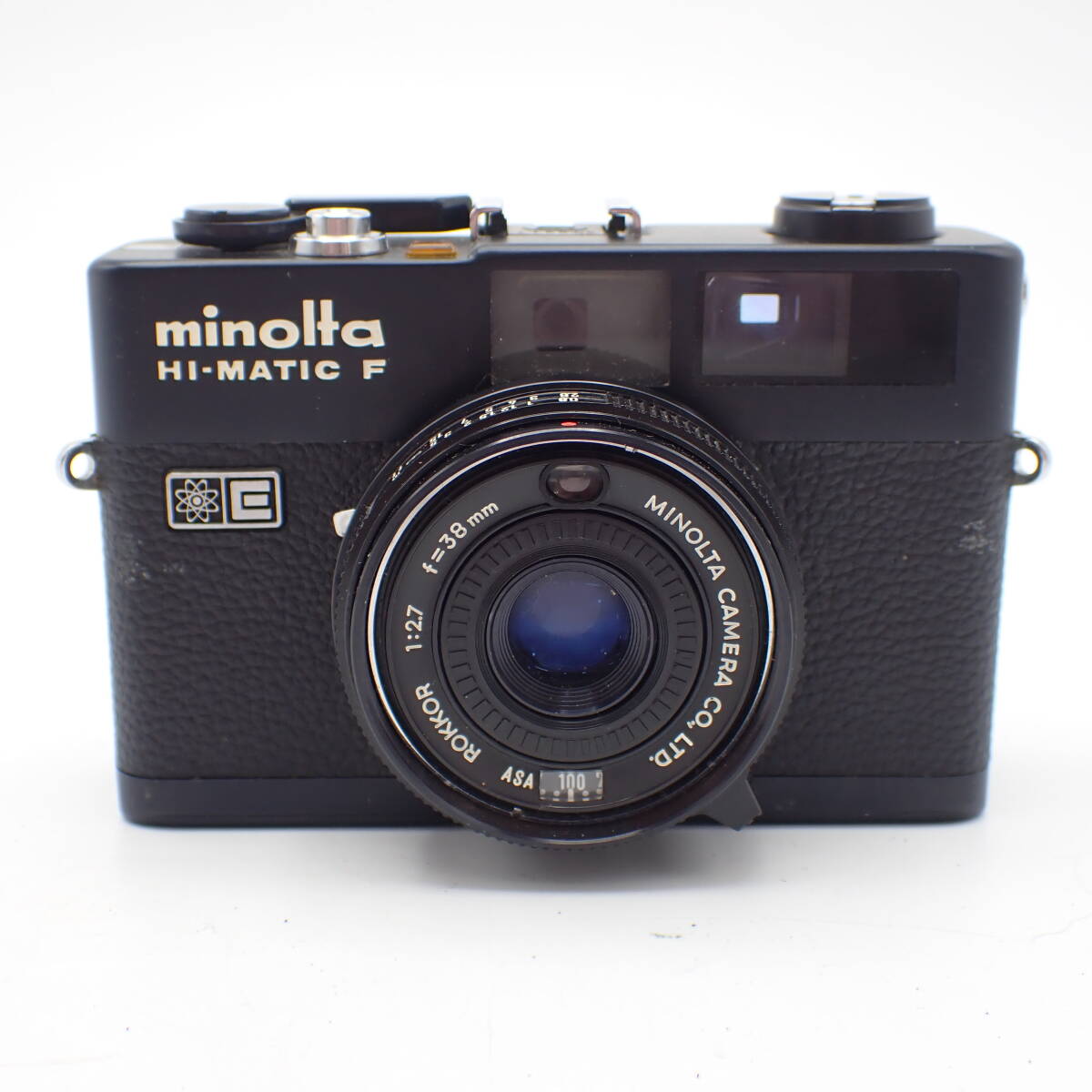 1円～☆MINOLTA ミノルタ HI-MATIC F フィルムカメラ コンパクトカメラ ブラックカラー アンティーク レトロカメラ/向0416-500