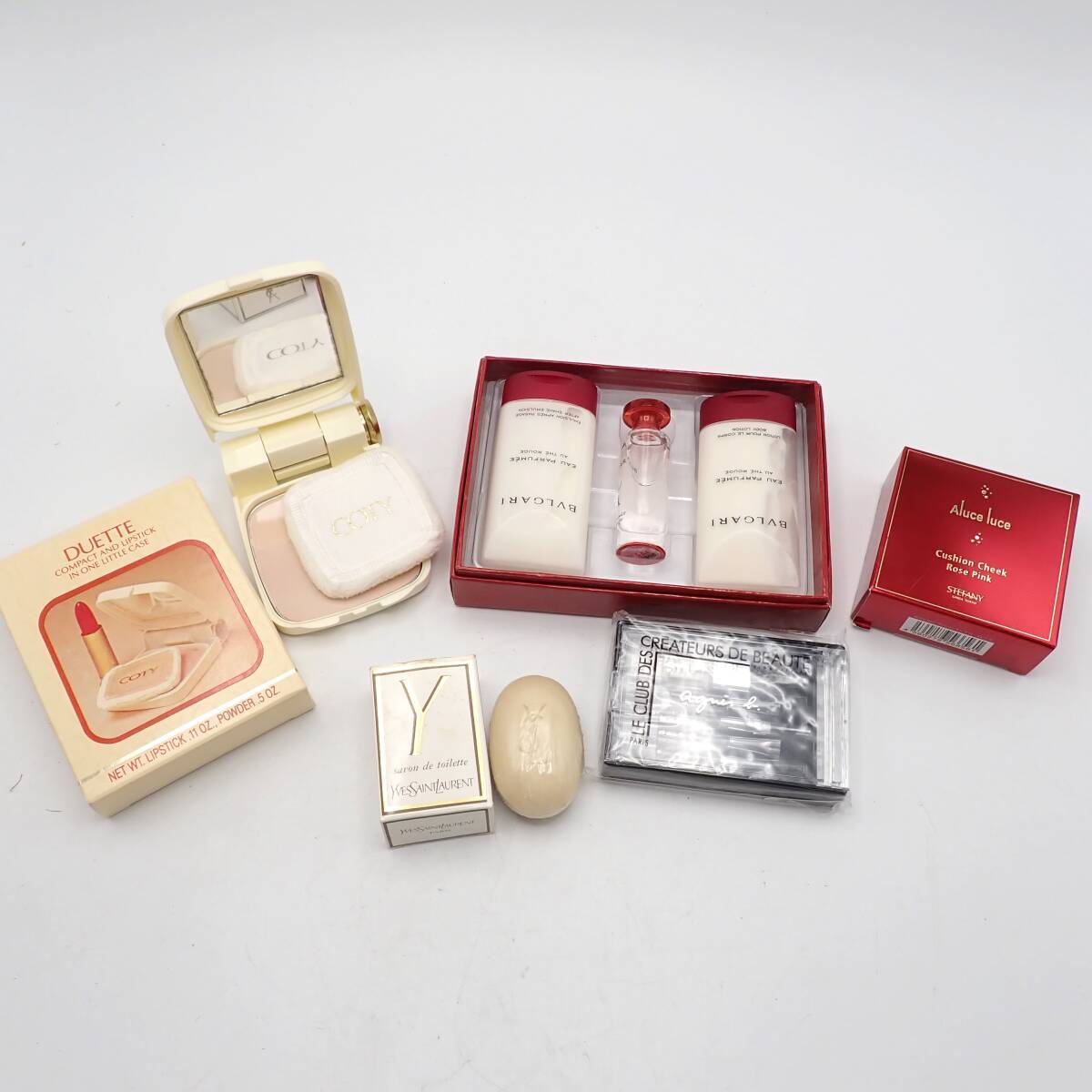 まとめ 1円～☆Yves Saint Laurent イブサンローラン agnes bアニエスベー他 石鹸 ソープ メイクブラシ 化粧筆等 5点セット コスメ