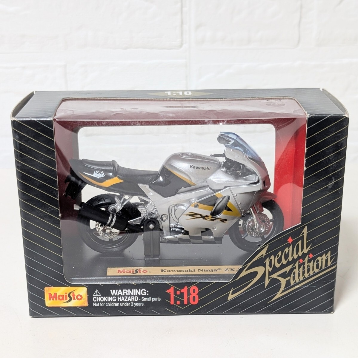 未開封 未使用保管品 Maisto 1/18 オートバイ ミニカー SpecialEdition Kawasaki Ninja ZX-7R カワサキ ニンジャ ZX-7R 