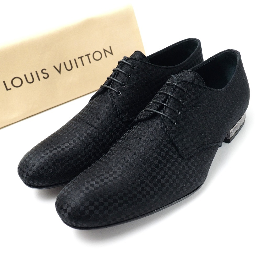 美品 LOUIS VUITTON ルイ・ヴィトン ソルフェリーノ ドレスシューズ サイズ6 ダミエ ダービーシューズ