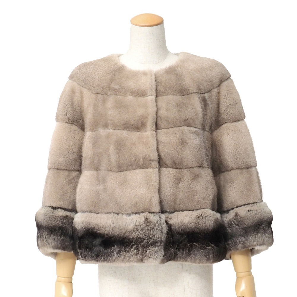 美品 KOPENHAGEN FUR コペンハーゲンファー BurgundyQuality バーガンディクオリティ コート サイズ42 GNA