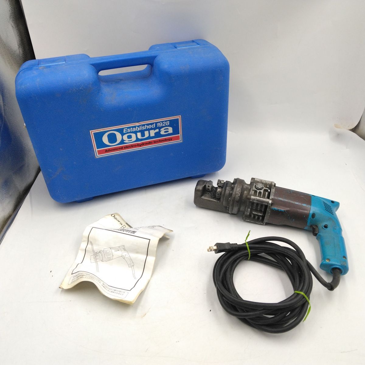 Ogura オグラ 電動油圧式鉄筋カッター バーカッター 鉄筋切断機 ポータブル 最大切断径13mm D13 100V 580W 50-60Hz 二重絶縁構造 HBC-313