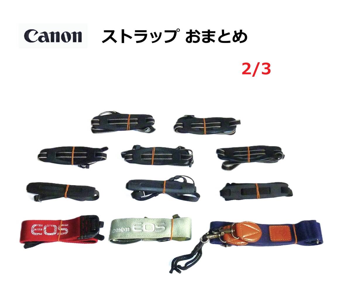 CS2/3キヤノン Canon ストラップ おまとめ（11本） 現状