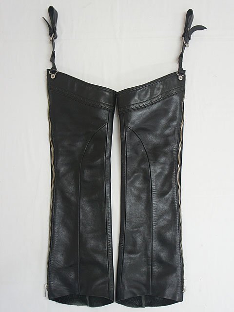 4955【KADOYA THE HEAD FACTORY カドヤ マリアンヌ サイズF レディース チャップス 牛革】バイク ウエア