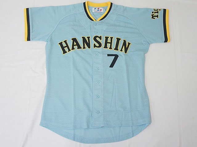 4920【プロ野球 阪神タイガース ＃7 今岡 ビジターユニフォーム サイズL】