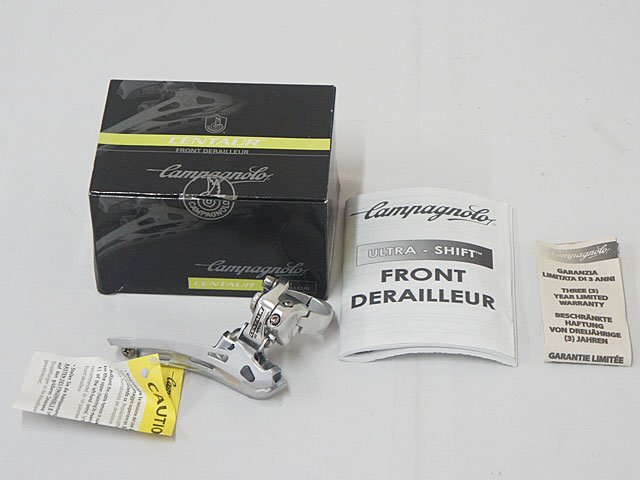 4926【カンパケンタウル 未使用 フロントメカ 32mm バンド 9.10速 ダブル用】自転車 パーツ 部品