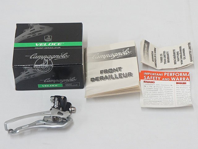 4923【カンパベローチェ 9.10速用 フロントメカ 未使用 直付ダブル】自転車 パーツ 部品
