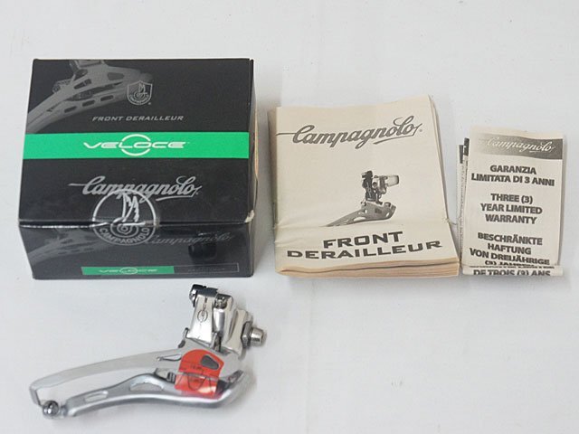 4924【カンパベローチェ 未使用 フロントメカ 10速用 ダブル 直付】自転車 パーツ 部品