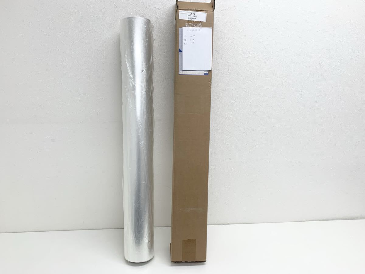 【未使用品】OPPロール 900mm×100m 透明 フィルム ラッピング 梱包資材 業務用 90cm幅 ギフト 花束 包装 紙管あり 管理H7678