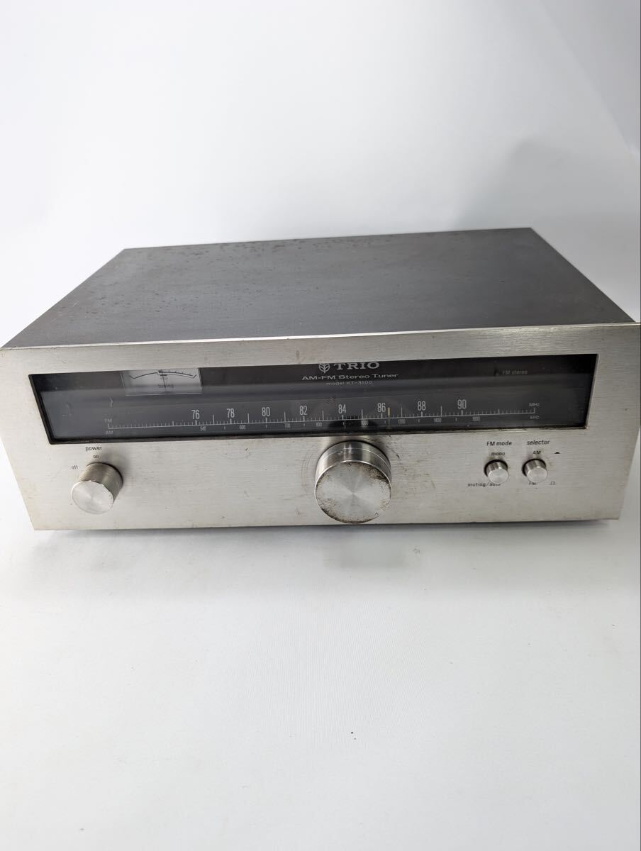 TRIO トリオ KT-3100 AM-FMステレオチューナー 昭和レトロ オーディオ 機器 管理Y18