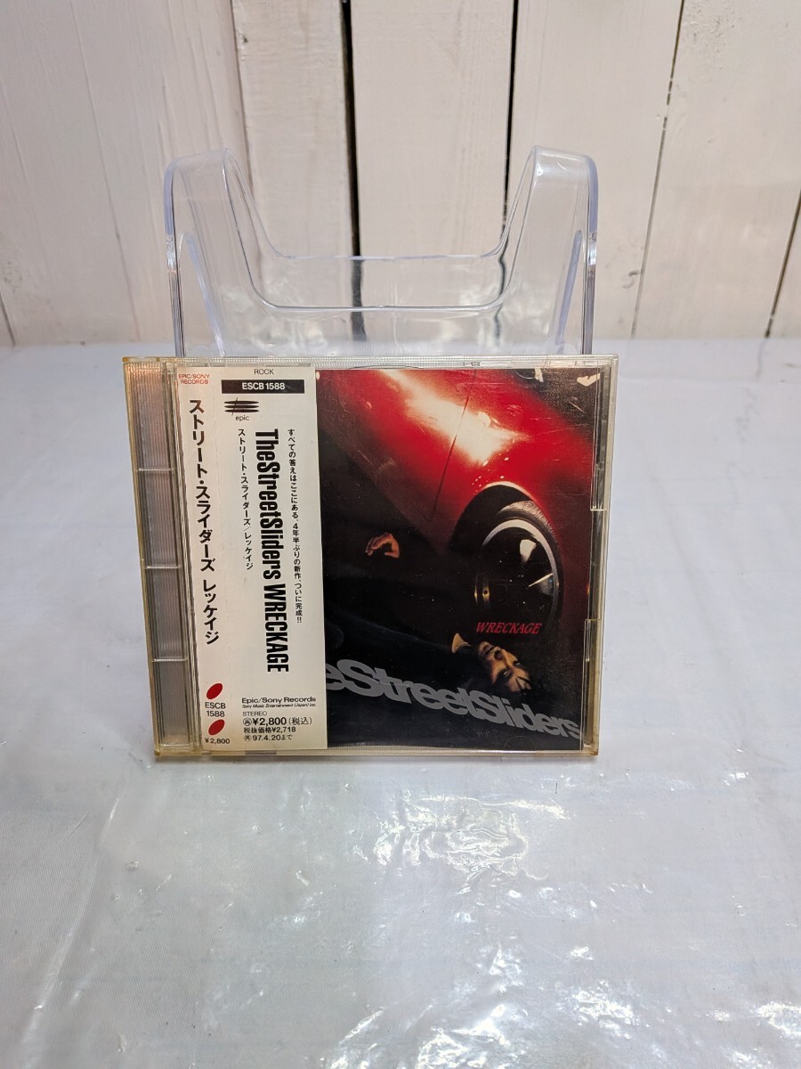 STREET SLIDERS スタジオ・アルバム『WRECKAGE』CD 帯付き　A-328