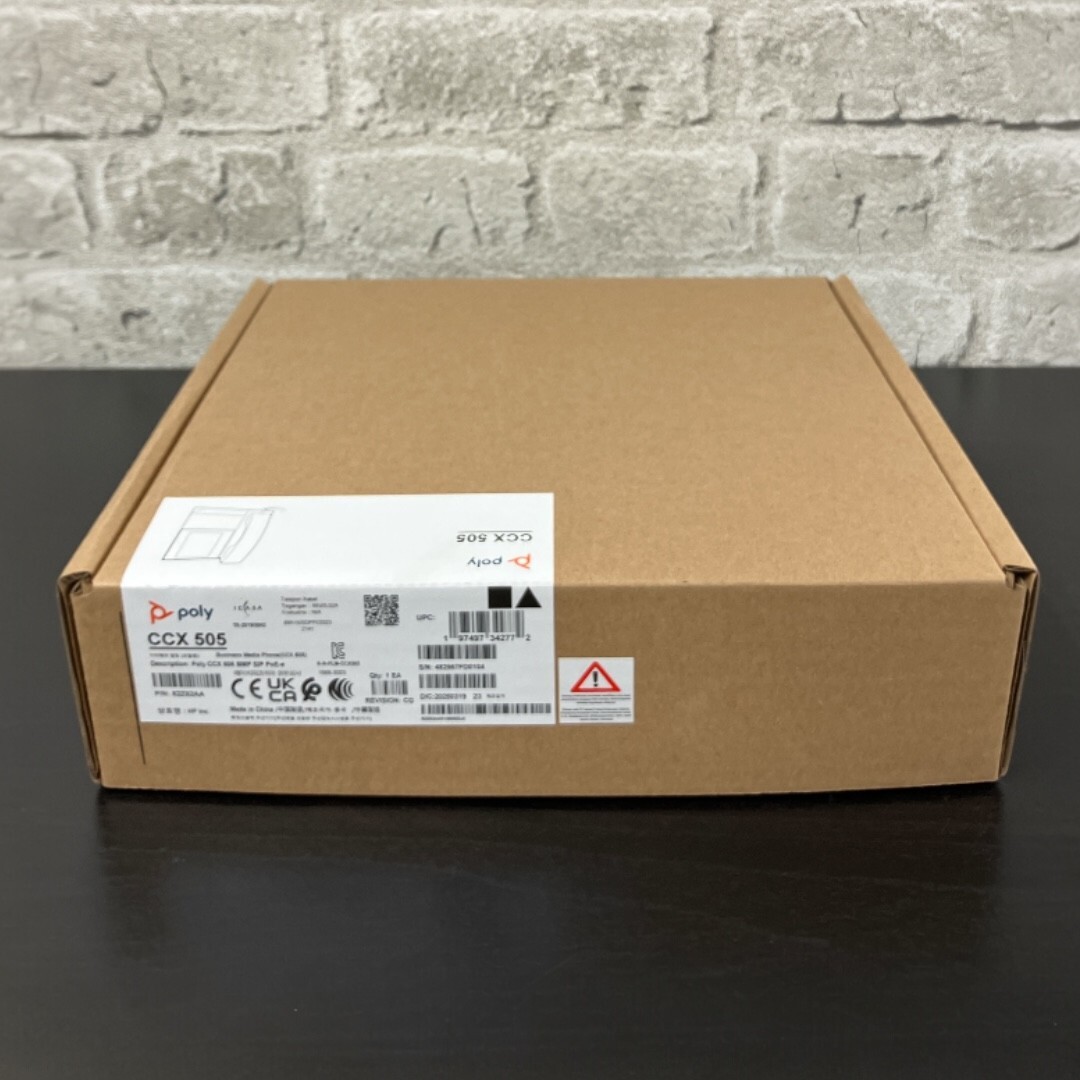 【未使用】Poly IP電話 CCX 505・HP・5インチ液晶・Wi-Fi/BT搭載【307-S1】