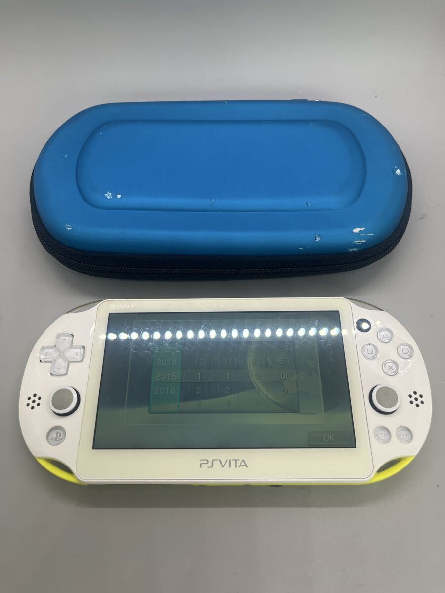 T0491② SONY PSVITA PCH-2000 ライムグリーン 初期化済み