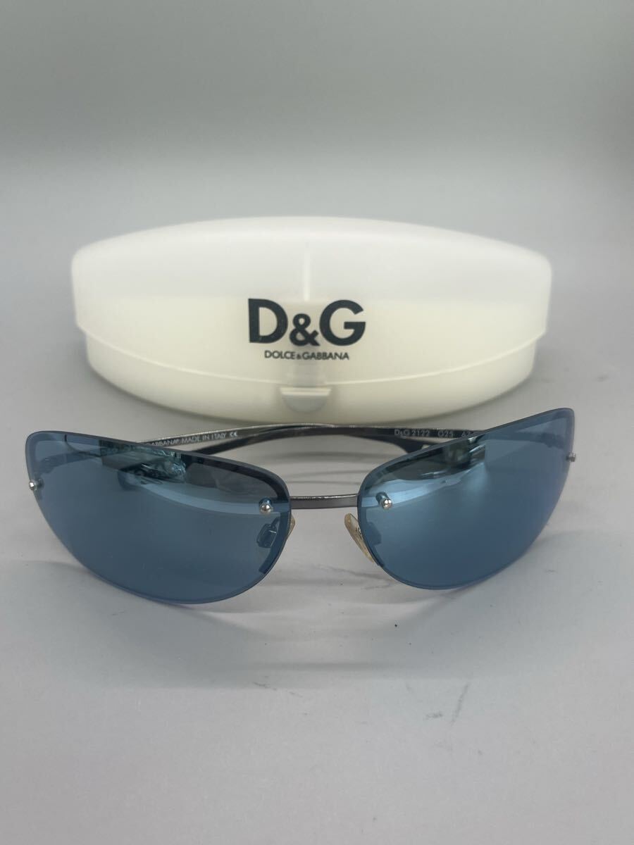 T0494② 1円〜 DOLCE&GABBANA ドルチェ&ガッバーナ サングラス 2122 G25 ケース付