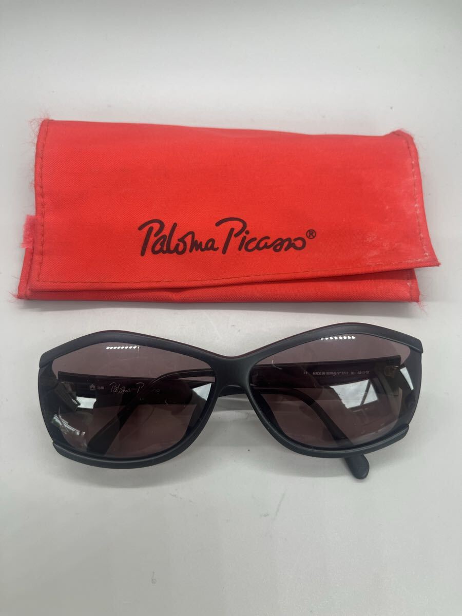 T0495② 1円〜 Paloma Picasso パロマ ピカソ サングラス 3772 90 ケース付き