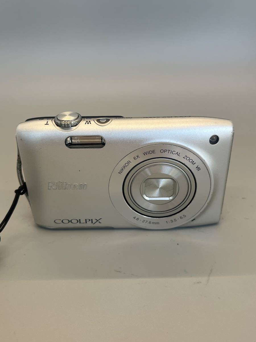 T04111② 1円〜 Nikon ニコン コンパクトデジタルカメラ COOLPIX S3300 シルバー