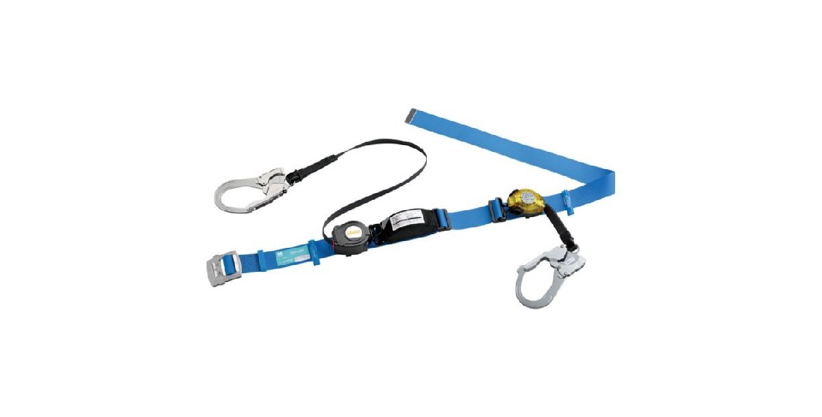 ∞ TITAN タイタン 墜落制止用器具 胴ベルト型巻取式ランヤード+補助ロープ巻取 MSK-500L-50L-130-SB-1.6 安全帯 サンコー ミドリ安全 □H8