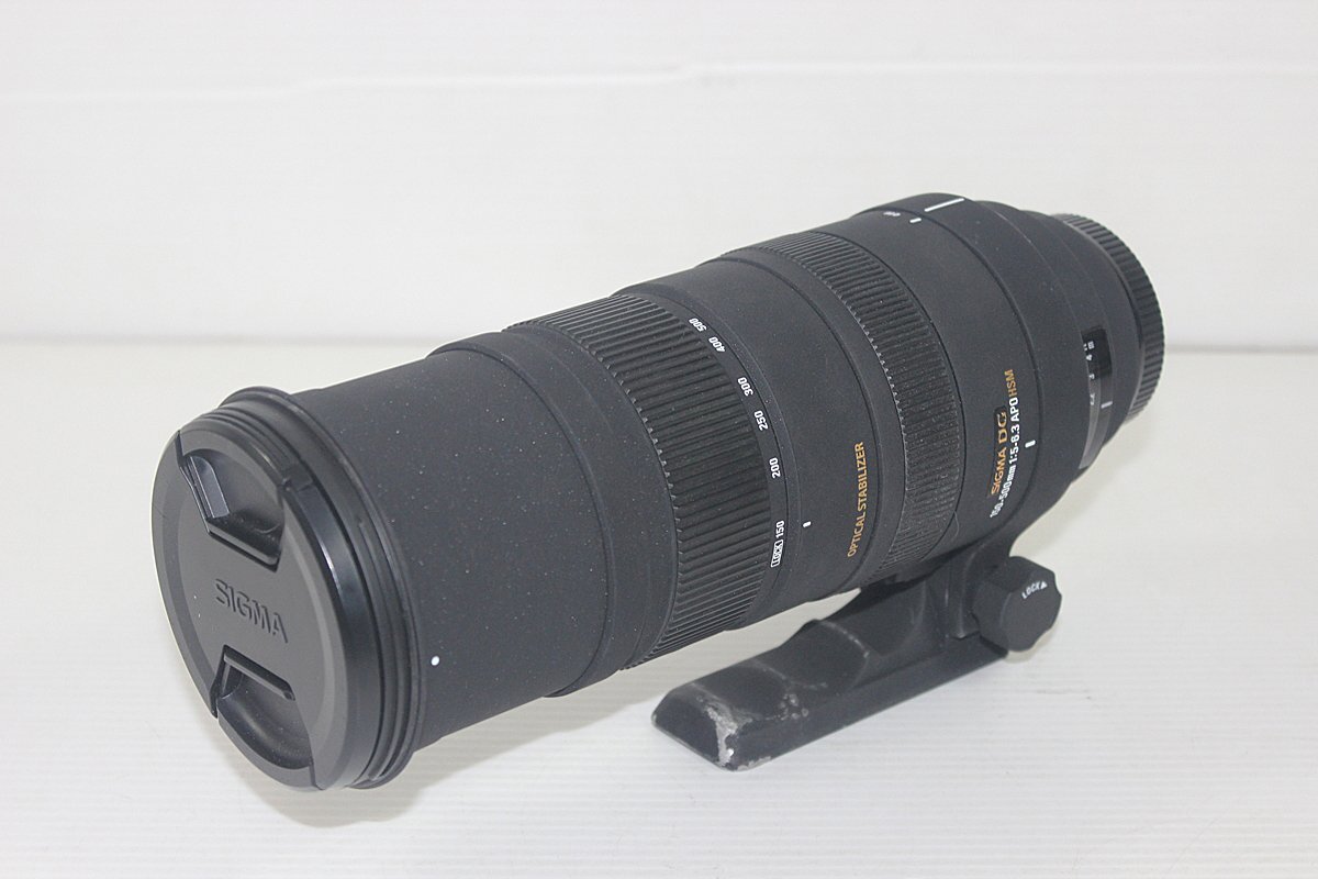 ∞ SIGMA シグマ カメラレンズ APO 150-500mm F5-6.3 DG OS HSM キャノン用 EFマウント 超望遠レンズ □H8