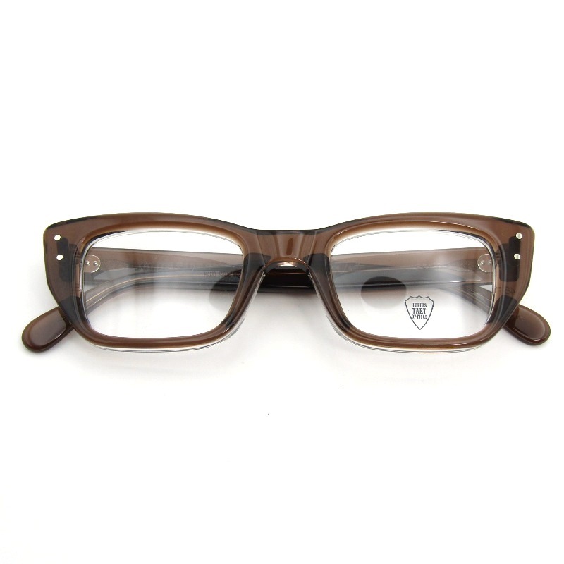 未使用 JULIUS TART OPTICAL ジュリアスタートオプティカル メガネフレーム PONTI PL-138K 日本製 ポンティ BROWN CRYSTAL2 54000645