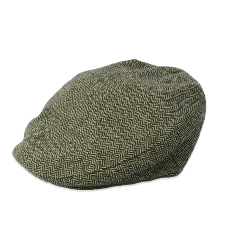 BARBOUR バブアー ハンチング LHA0152OL11 ヘリンボーン ウール キャップ オリーブ S 47000009