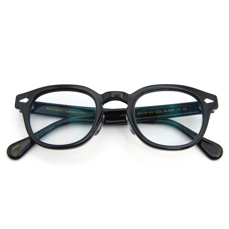 MOSCOT モスコット メガネフレーム LEMTOSH 46 度入り 中国製 レムトッシュ ボスリントン ボストン/ウェリントン BLACK 54000728
