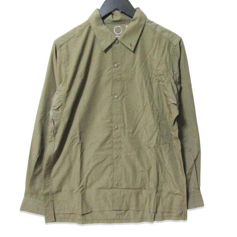 未使用 山と道 ヤマトミチ Bamboo shirt 25 UNISEX 2025年 バンブーシャツ長袖シャツ トレイルシャツ Dried Grass S 27113393