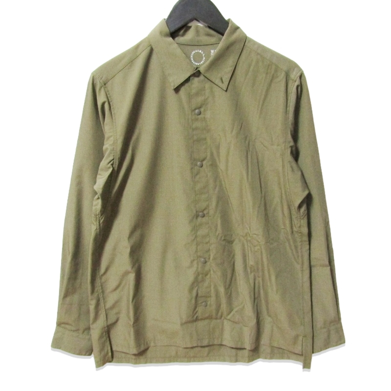 未使用 山と道 ヤマトミチ Bamboo shirt 25 UNISEX 2025年 バンブーシャツ長袖シャツ トレイルシャツ Dried Grass S 27113386