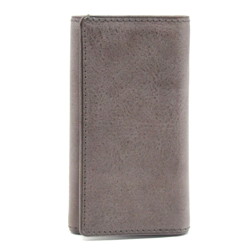 美品 CORBO. コルボ キーケース face nebbia 1LC-0207 フェイス ネッビア 札入れ付 イタリアンオイルレザー ダークブラウン 61005303
