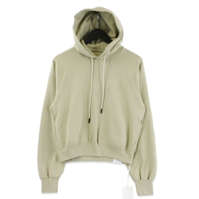 未使用 ＆MOSS アンドモス COMFORT KNIT SHORT HOODIE(W) MW001-051 ウィメンズ レディース コンフォート ニット ベージュ 1 70017615
