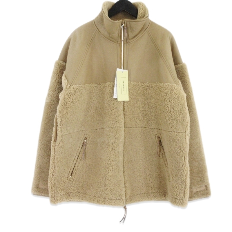 未使用 SEVEN BY SEVEN セブンバイセブン ムートンジャケット GEN2/LEVEL3 800-3225001 MOUTON JACKET Type キャメル L 99000796