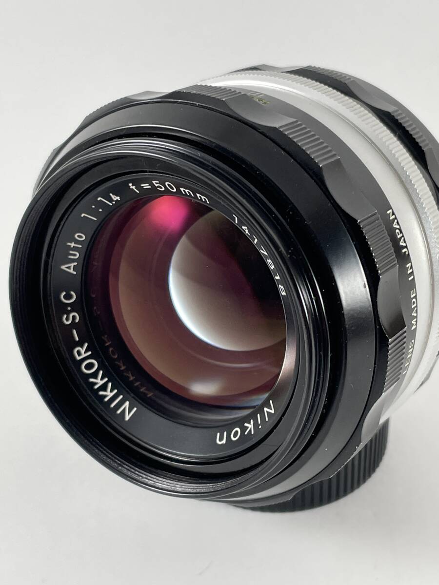 ●1円売り切り Nikkor-S・C Auto 50mm F1.4 非Ai Fマウント オールドレンズ　Nikon