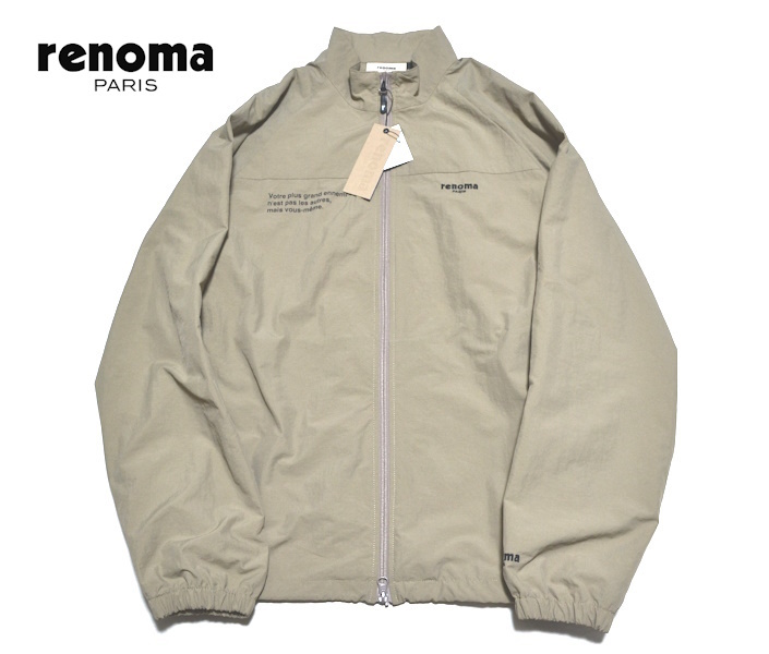 【新品】XLサイズ renoma PARIS レノマ パリス 機能性ダブルZIPアップブルゾン 高級ナイロンジャケット 春秋メイン 大人のオシャレ 10293