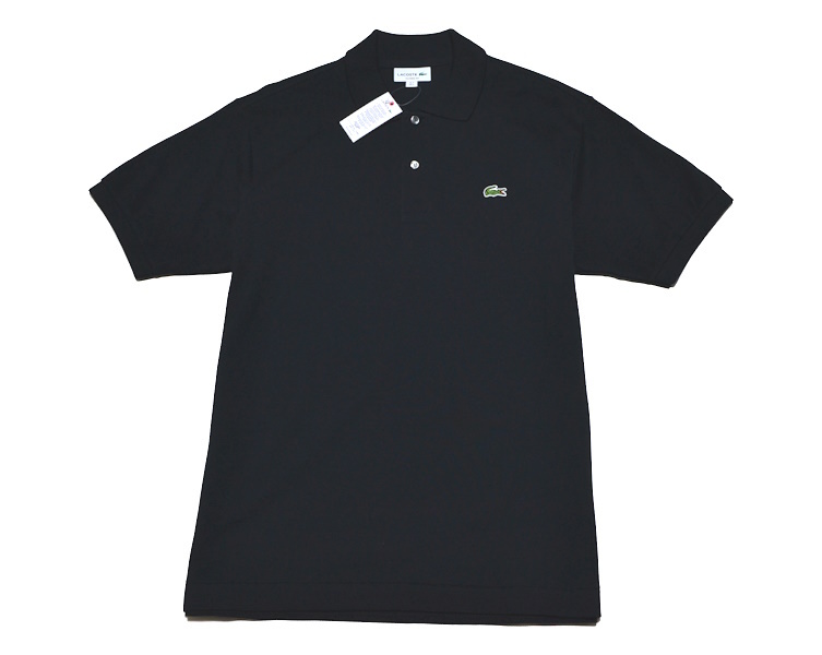 【新品】国内正規 LACOSTE ラコステ 高級ポロシャツ 5（US Lサイズ）半袖 大人のラグジュアリー 紙タグ付き 春夏 人気のブラック 10182