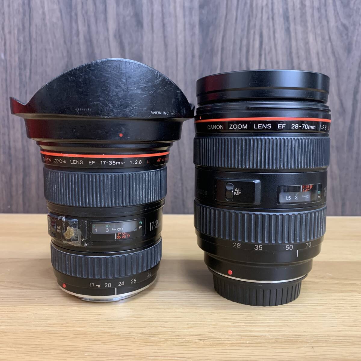 Canon キヤノン カメラレンズ ウルトラソニック ULTRASONIC EF 【17-35mm 1：2.8】 【28-70mm 1：2.8】 動作未確認 ジャンク扱い 