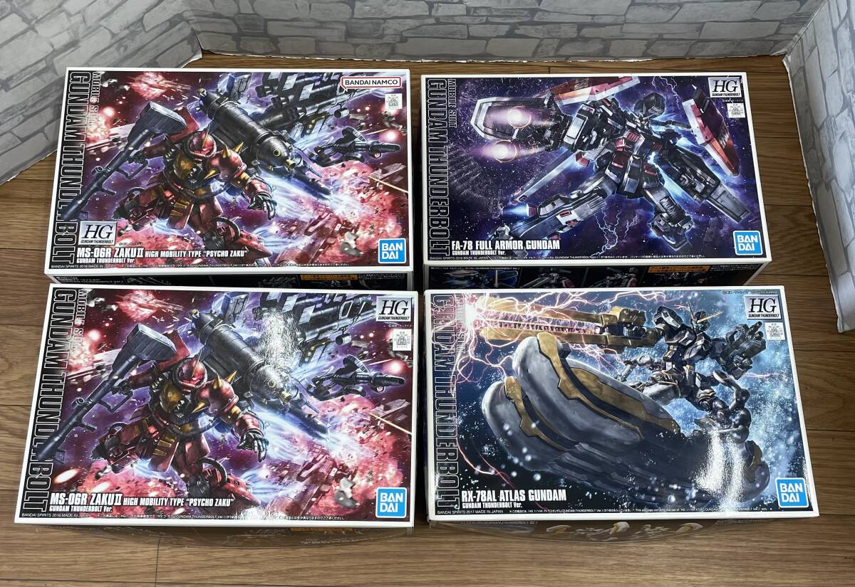 【78719.0412Ｒ】☆ガンプラ　未組立　機動戦士ガンダム　サンダーボルト　サイコ・ザク　フルアーマー・ガンダム　アトラスガンダム☆