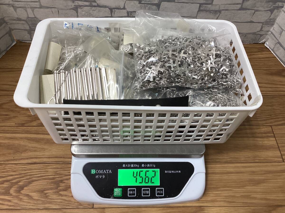 【69083.0414o】★ シルバー メッキアクセサリー ★ 大量おまとめ出品 ★☆ 総重量約4.5kg！☆ タイピン ブローチ ネックレス リング