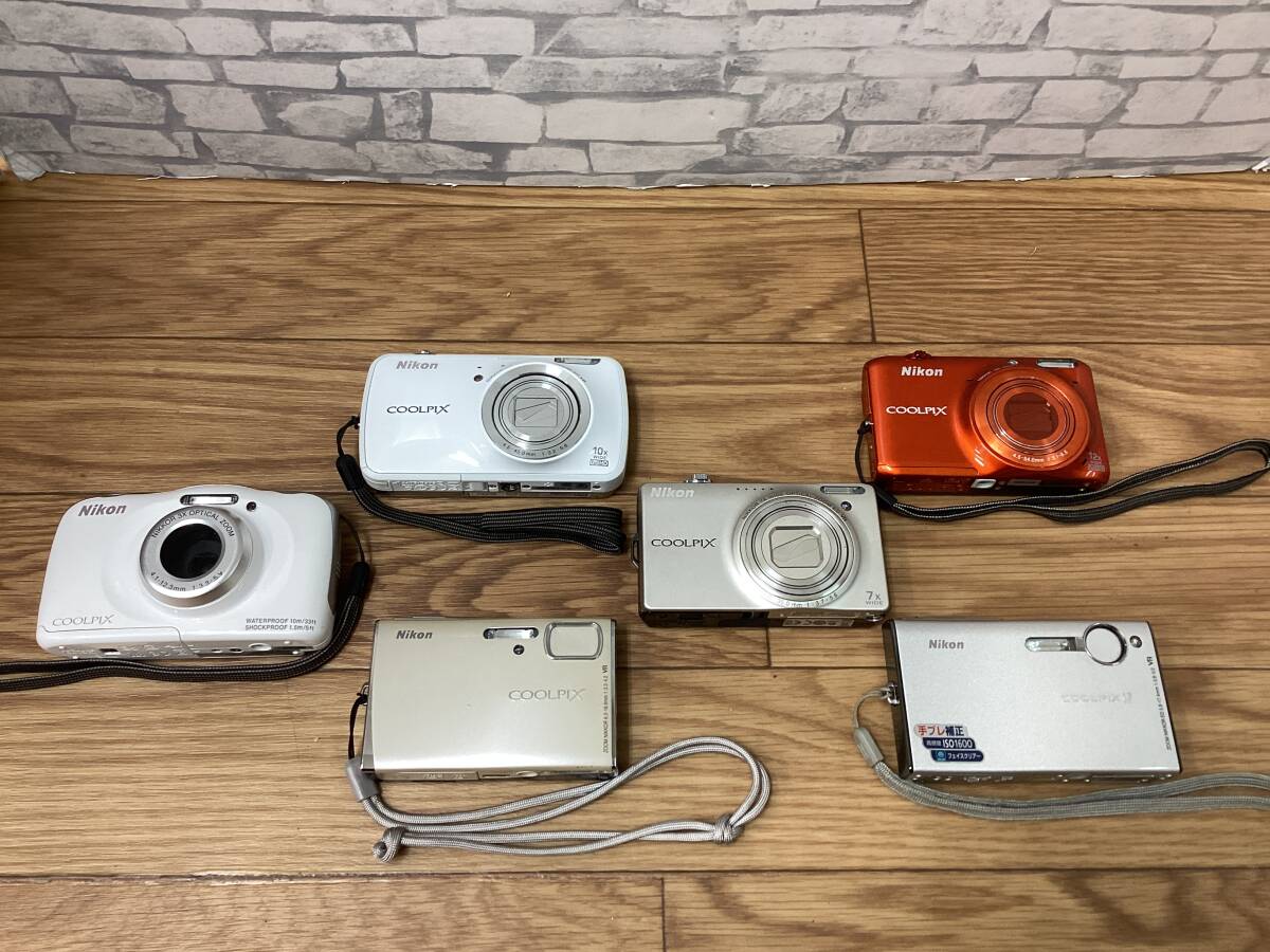 【5656C.0415o】☆Nikon デジカメおまとめ出品☆ 動作未確認 ★1円スタート！★　コンパクトデジタルカメラ 6台　ニコン COOLPIX