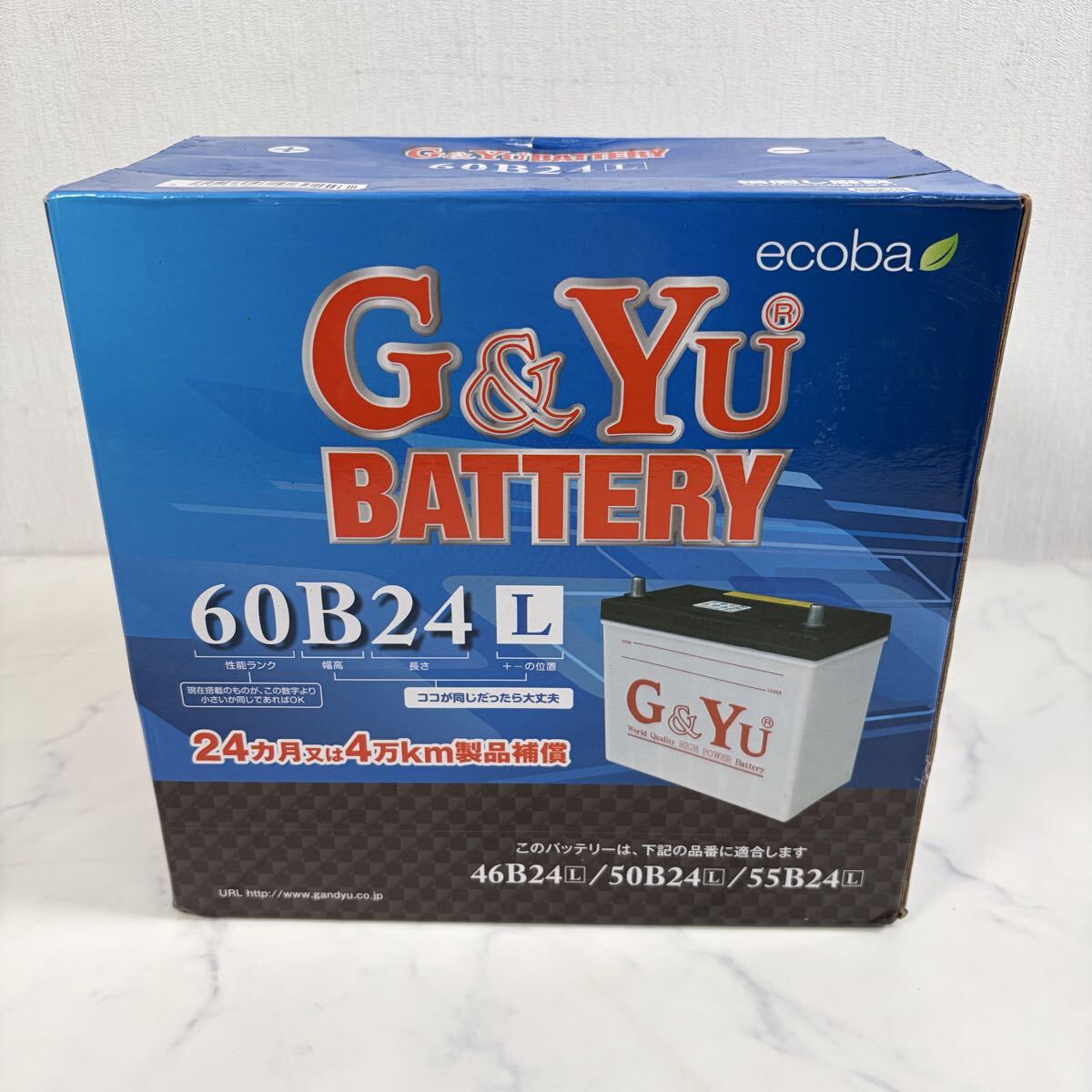 G&Yu BATTERY ジーアンドユー バッテリー 60B24L ecobaシリーズ 421K2500