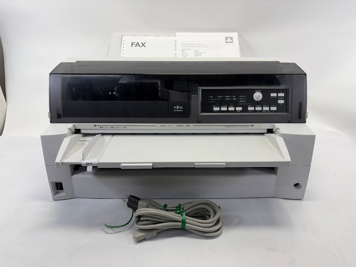【 中古 ・ 良品 】136桁 対応　24ドットインパクトプリンタ　富士通アイソテック　fit7450Pro　160cps　USB/パラレル　2024年製