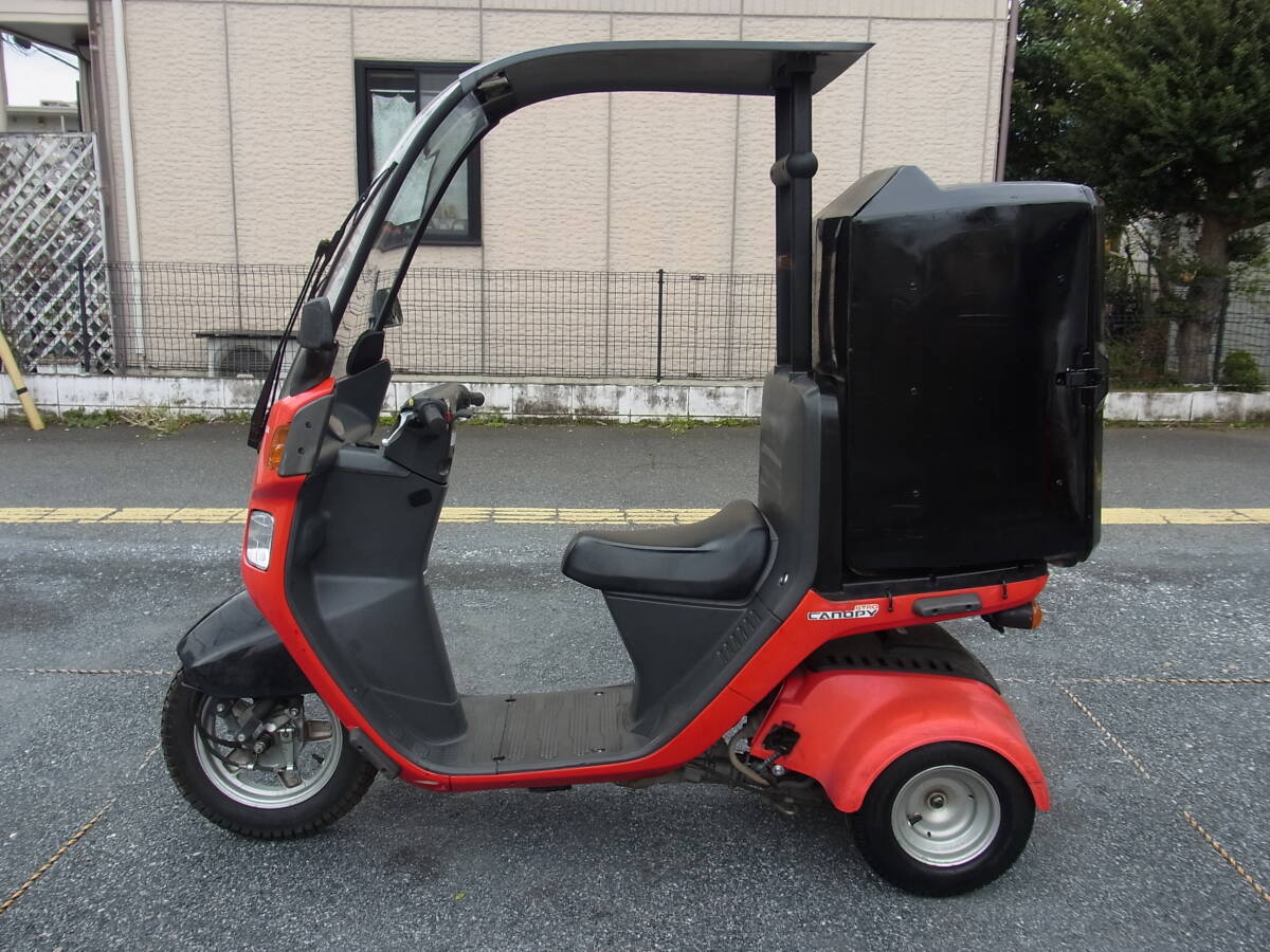 ★東京八王子発★ジャイロキャノピー(赤)4St F1 水冷　高年式132番台 最終モデル　走行5万キロ　程度良好　異音白煙無　軽整備済みお勧め★