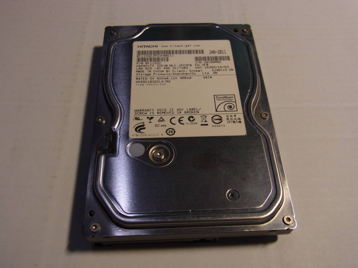 ★DIGA DMR-BR580/580用　320G換装HDD販売(純正取り外し品　検査済み)★2008年～2011年発売までのBWシリーズ換装可能　正常動作品★